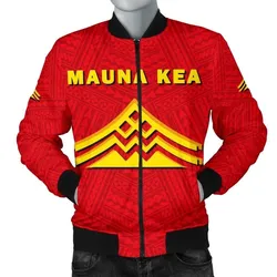 Hawaii Mauna Kea Polynesian Mens Bomber Jacket