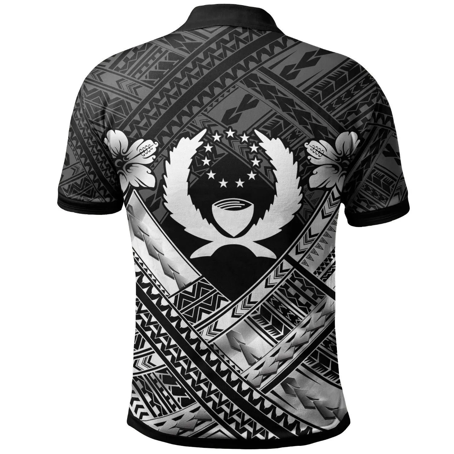 Pohnpei Custom Polynesian Polo Shirts - Pohnpei White Seal Camisole Hibiscus Style - BN18