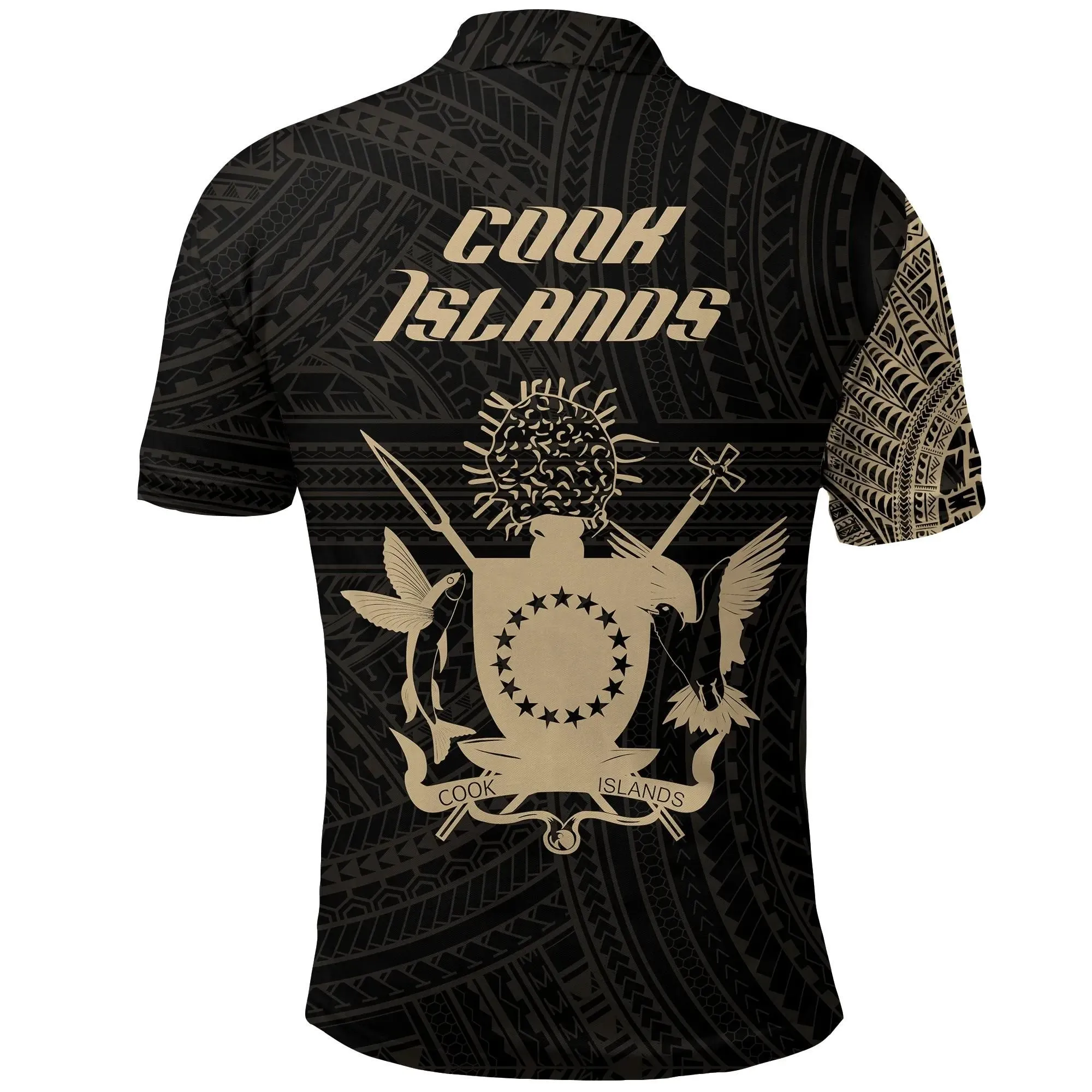 Alohawaii Shirt - Polo Shirt Cook Islands Polynesian Tattoo Style A31