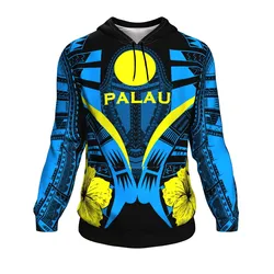 Palau Tattoo Hoodie Hibiscus K7