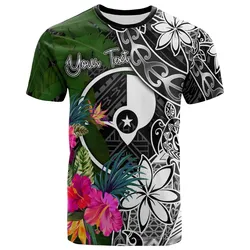 Yap Custom Personalised T-Shirt - Turtle Plumeria Banana Leaf - BN11