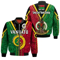 Vanuatu 42 Years Anniversary Bomber Jacket Hapi Independens Dei LT14