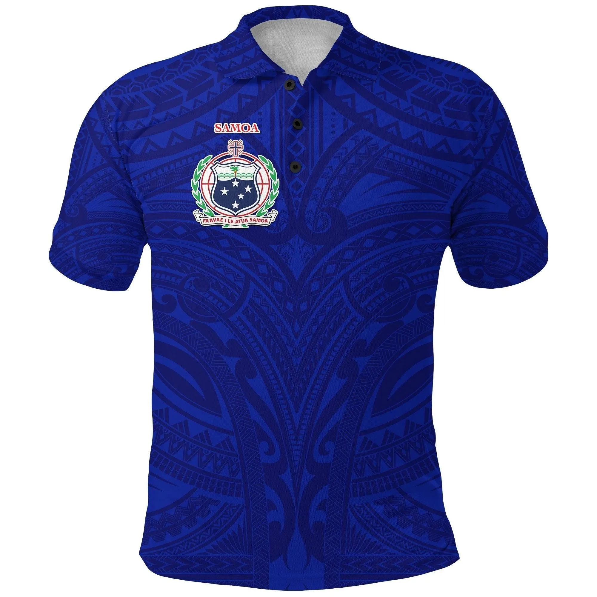 (Custom Personalised) Manu Samoa Rugby Polo Shirt Free Style