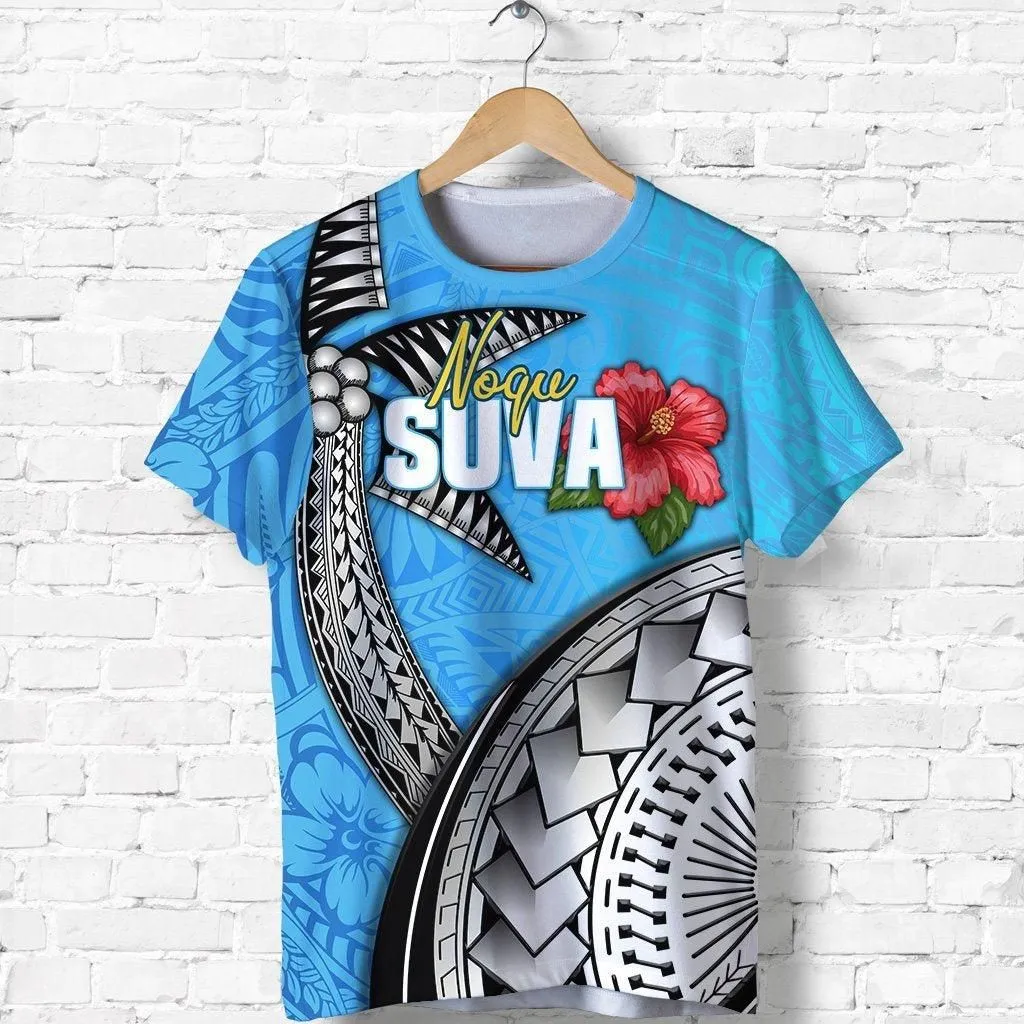 (Custom Personalised) Suva Fiji Rugby T Shirt Polynesian Sport Style