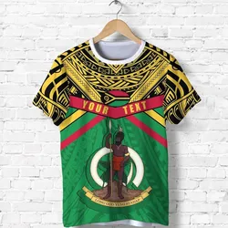 (Custom Personalised) Vanuatu T Shirt Simple Coat Of Arms Rugby