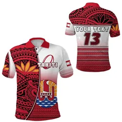 (Custom Personalised) Tahiti Rugby Polo Shirt Impressive - Custom Text and Number