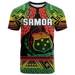 Samoa Rugby T Shirt Teuila Torch Ginger Gradient Style LT14