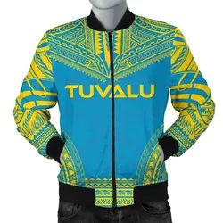 Tuvalu Flag Polynesian Chief Men's Bomber Jacket - Bn10