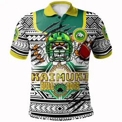 Hawaii Kaimuki High School Custom Polynesian Polo Shirt - Kaimuki High School (Honolulu, HI) Varsity Football Tribal Patterns