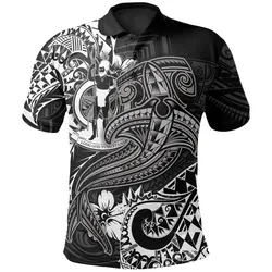 Alohawaii Shirt - Polo Shirt Vanuatu -White Shark Tattoo - BN18