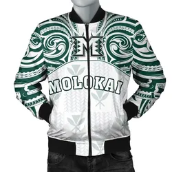 FamilyGater Jacket - Kanaka Molokai High School Men's Bomber Jacket \bDemodern Style AH JH