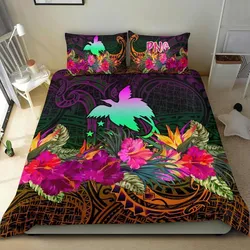 FamilyGater Bedding Set - Cover and Pillow Cases Papua New Guinea - Summer Hibiscus - BN15