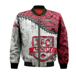 TFC Academy Bomber Jacket Grunge Polynesian Tattoo - CA SOCCER