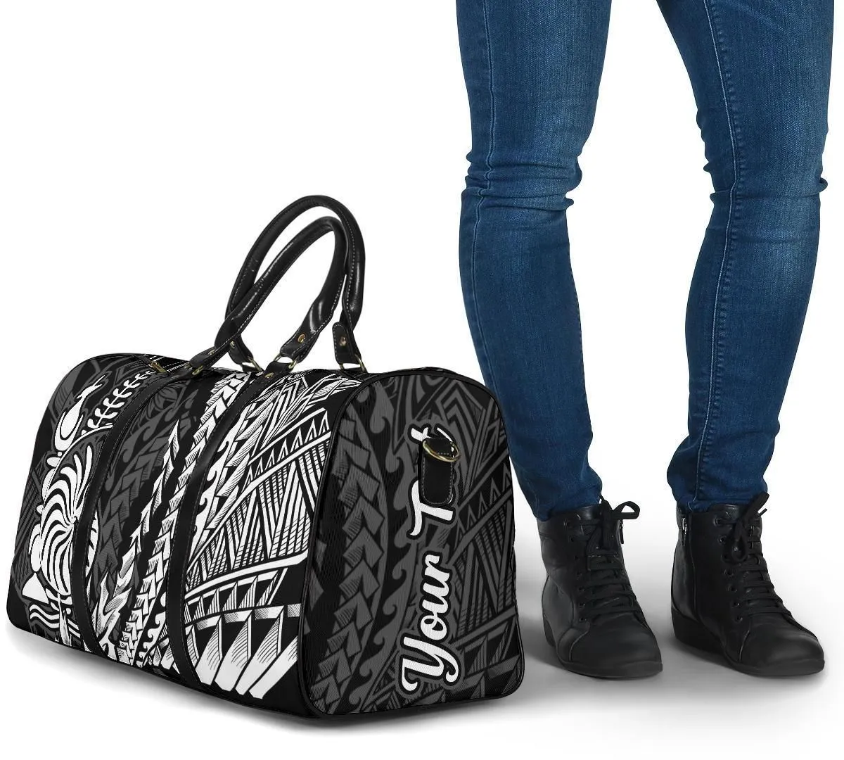 New Caledonia Travel Bag - Coat Of Arms Custom Personalised Wings Style