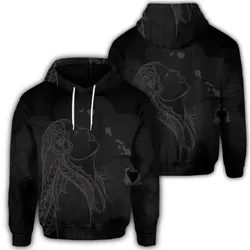 Alohawaii Hoodie - Hawaiian Map Heart Hula Girl Hibiscus Gray Polynesian Hoodie - AH - J4R