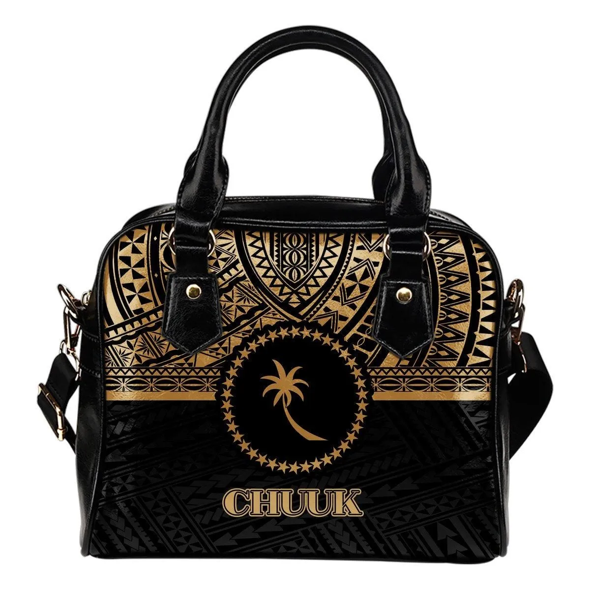 Chuuk Shoulder Handbag - Gold Color Version