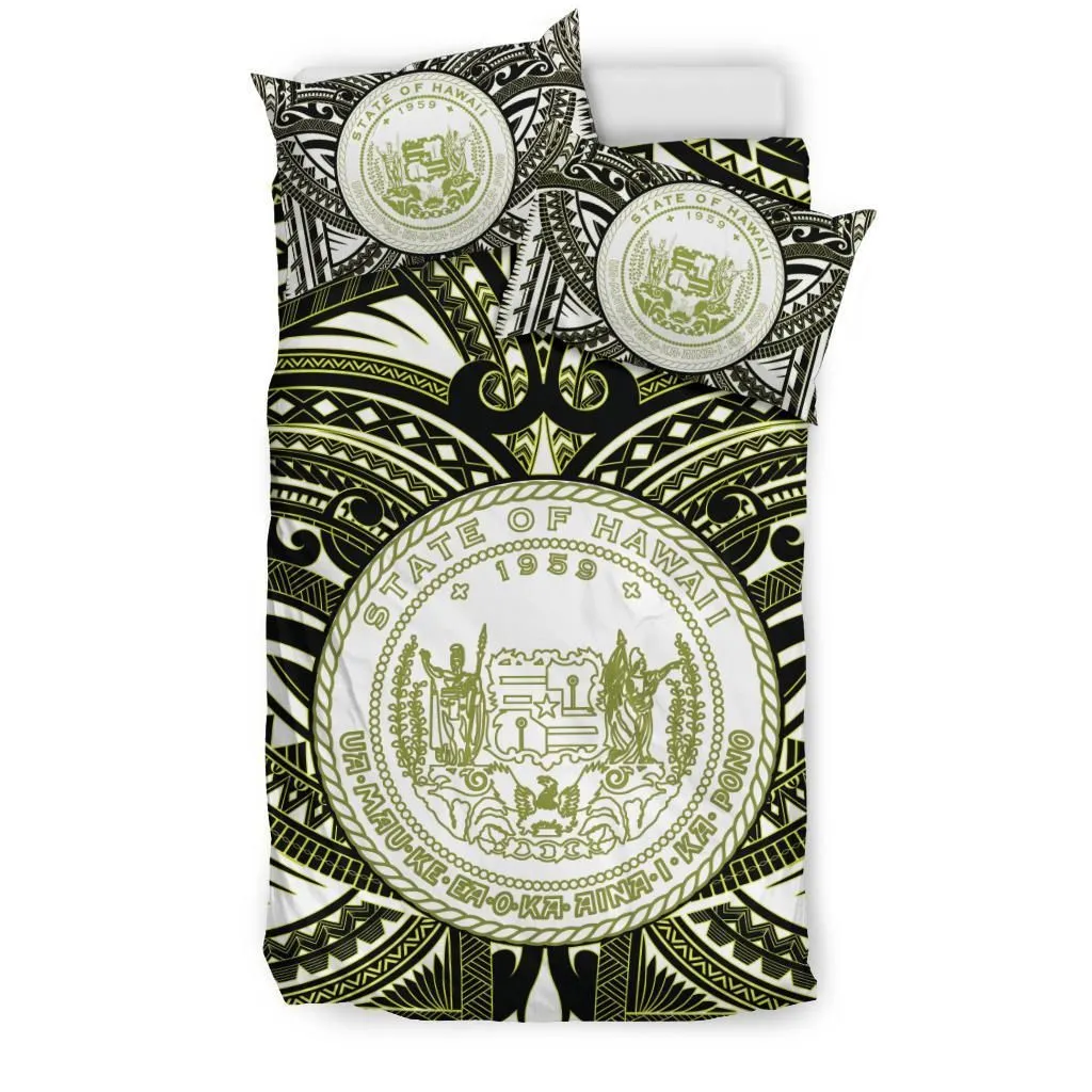 Hawaii Bedding Sets - Polynesian Tattoo & Hawaii Coat of Arm