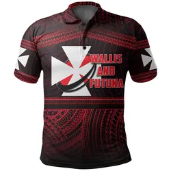 Wallis and Futuna Rugby Polynesian Patterns Polo Shirt