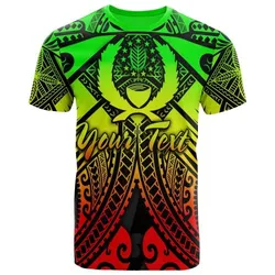 Pohnpei Custom Personalised T-Shirt  - Reggae Seal with Polynesian Tattoo