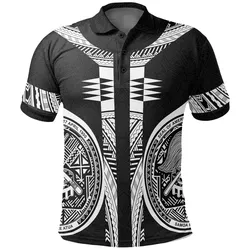 American Samoa Polo Shirt - American Samoa Seal Armor Tattoo Black