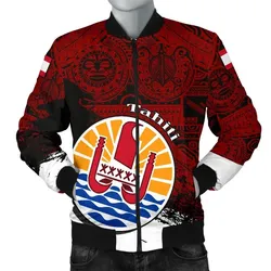 Tahiti Men's Bomber Jacket, Coat Of Arms Special A02