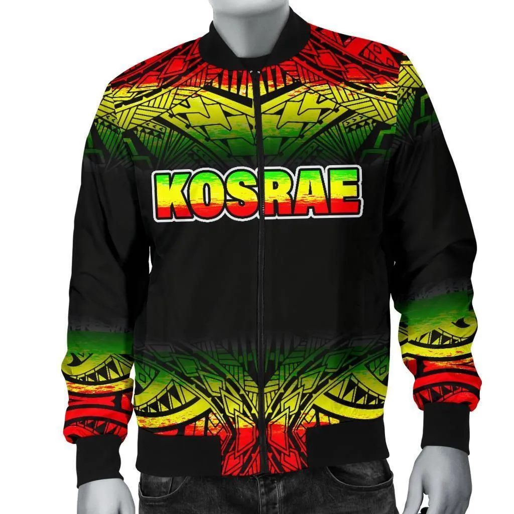 Kosrae Mens Bomber Jacket - Fog Reggae Style