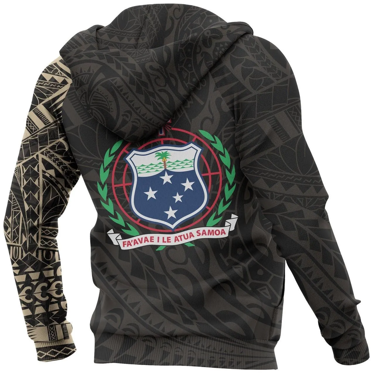 Samoa Hoodie - Samoa Polynesian Tattoo Style