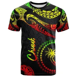 Chuuk Micronesia T-Shirt - Poly Tattoo Reggae Version