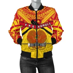 Papua New Guinea Rugby Women Bomber Jacket PNG - The Kumuls
