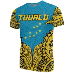 Tuvalu Premium T shirt - Tuvalu Flag Polynesian Tattoo