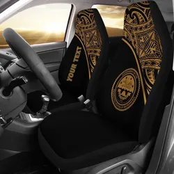 FamilyGater Accessories Car Seat Covers - Federated States of Micronesia Polynesian -  Gold Curve - BN12