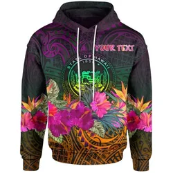 Polynesian Hawaii Personalised Hoodie - Summer Hibiscus