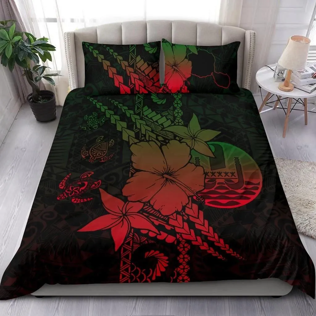 Tahiti Bedding Set - Hibiscus Polynesia Duvet Cover TH5