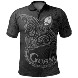 Alohawaii Shirt - Polo Shirt Guam Manta Ray Tattoo A7