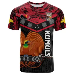Papua New Guinea Rugby T Shirt PNG Kumuls Bird Of Paradise Black LT14
