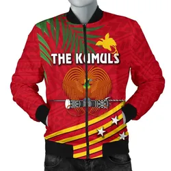 Papua New Guinea Rugby Men Bomber Jacket Coconut Leaves - The Kumuls