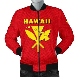 Hawaii Kanaka Polynesian Mens Bomber Jacket