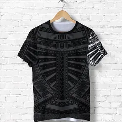 New Zealand Shirt, Maori Samoan Polynesian Tattoo T Shirt - White