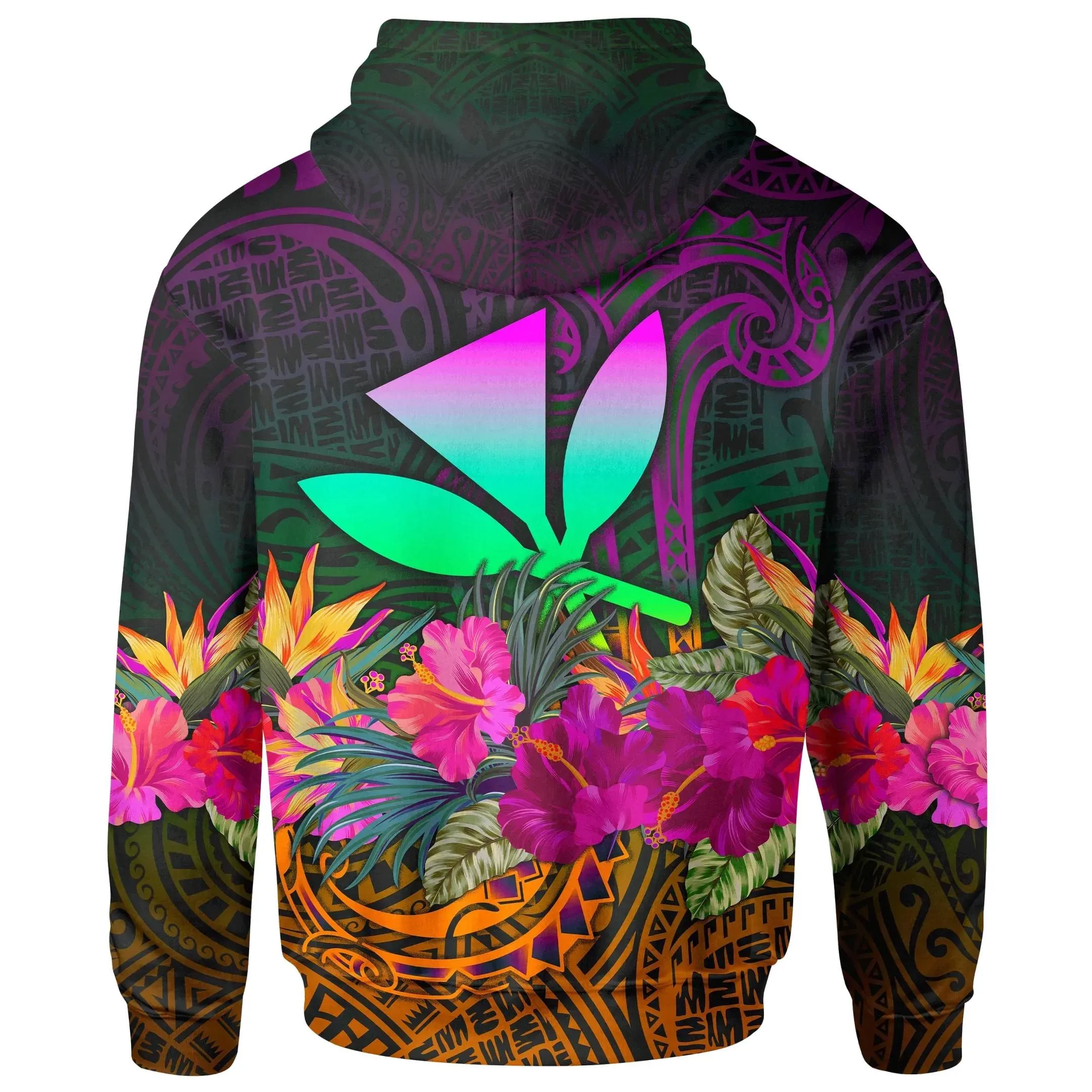 Alohawaii Clothing - Hoodie Polynesian Hawaii Kanaka Maoli - Summer Hibiscus - BN15