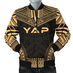 Yap Polynesian Chief Men's Bomber Jacket - Gold Version - Bn10