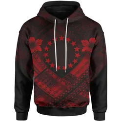 Cook Islands Polynesian Hoodie- Cook Islands Red Seal Camisole Hibiscus Style - BN18