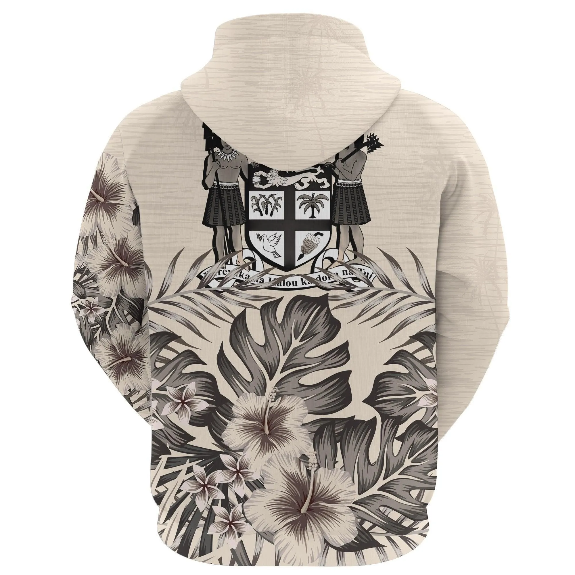 Fiji Hoodie The Beige Hibiscus No