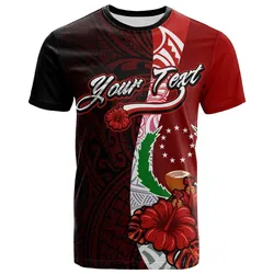 Pohnpei Micronesia Custom Personalised T shirt - Coat Of Arm With Hibiscus