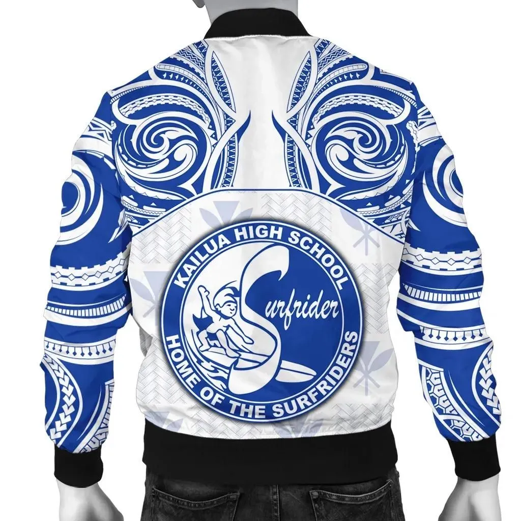 FamilyGater Jacket - Kanaka Kailua High School Men's Bomber Jacket \bDemodern Style AH JH