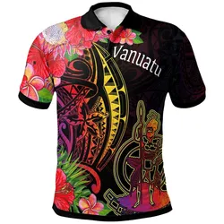 Vanuatu Polo Shirt - Tropical Hippie Style