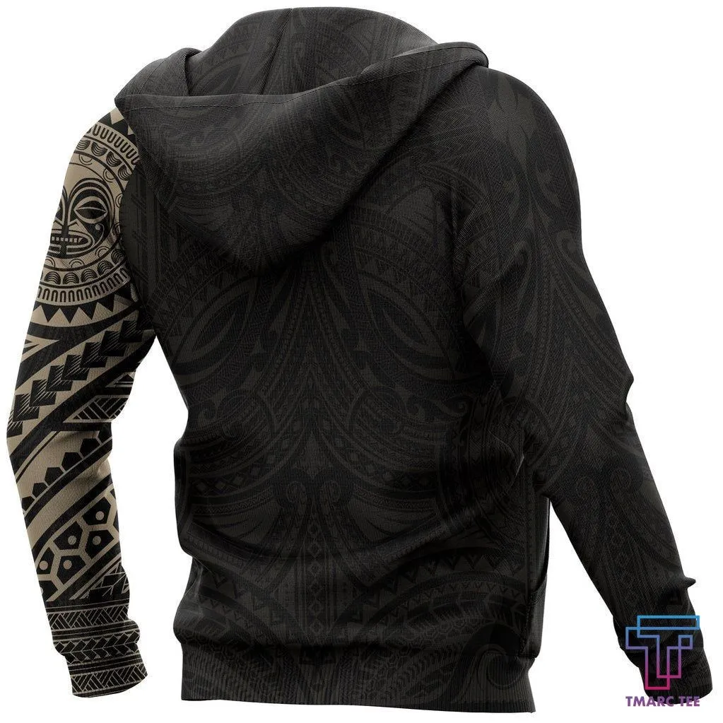 Tmarc Tee Polynesian Tiki Face™ Tattoo Style Hoodie NVD1339