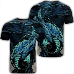 Hawaii Polynesian Honu Sea Hibiscus T-Shirt - AH