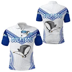 Papua New Guinea PRK Gulf Isou Polo Shirt Rugby Original Style - White LT8