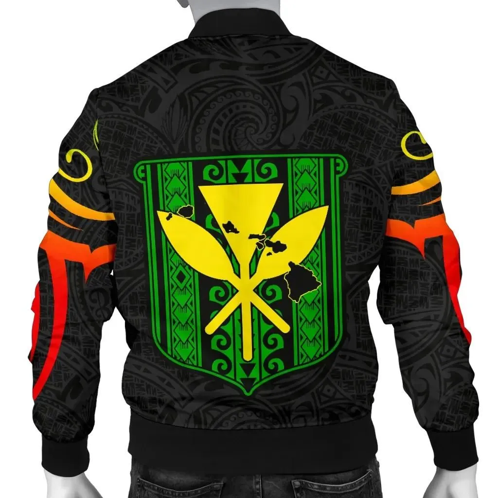FamilyGater Jacket - Hawaiian Kanaka Men's Bomber Jacket Hawaii Always In My Heart AH J1