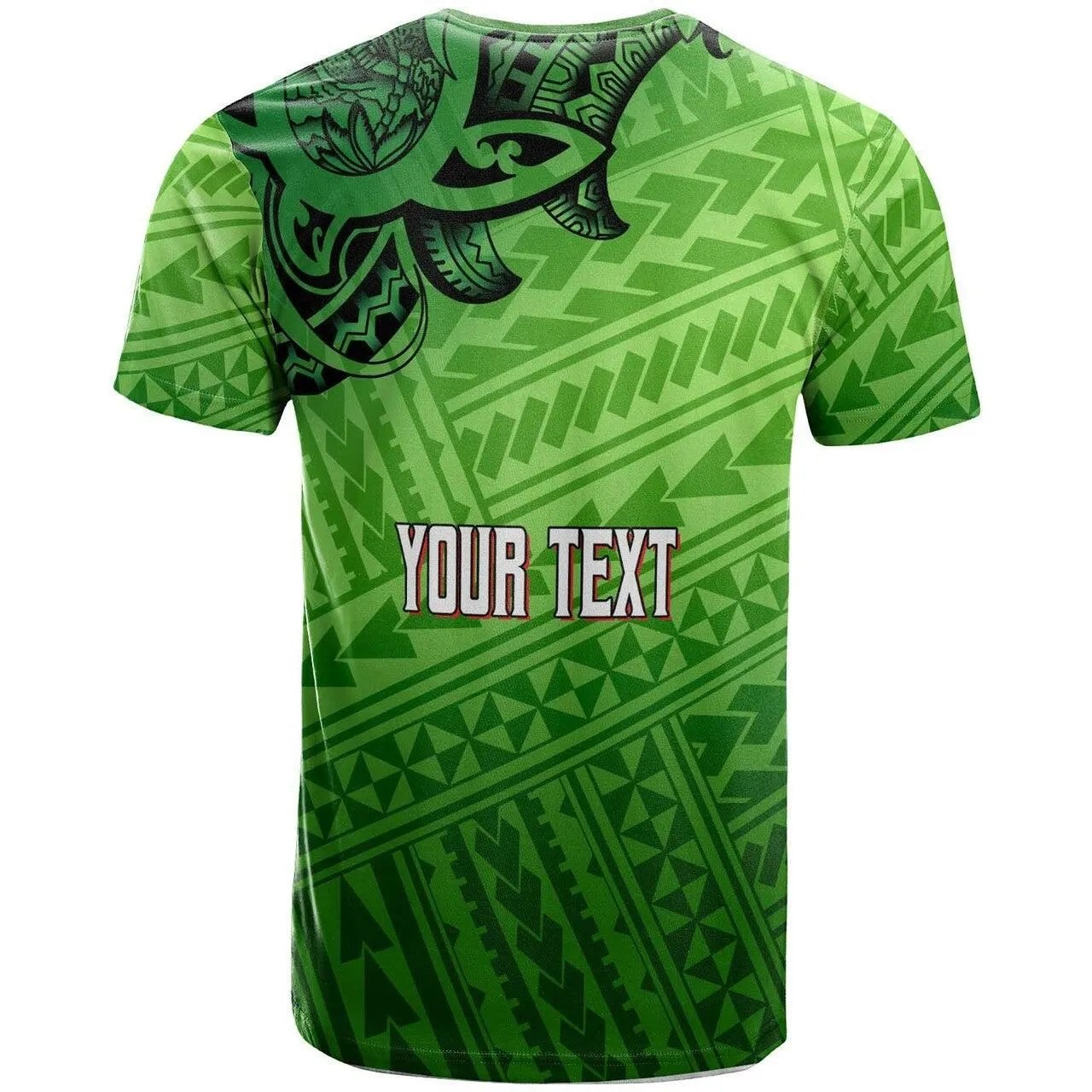 Hawaii Custom Personalised T-shirt - Olomana High & Intermediate School Polynesian Boar and Plumeria LT10